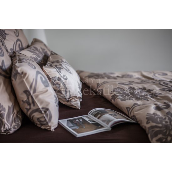 Mako satin bedding set CACAO